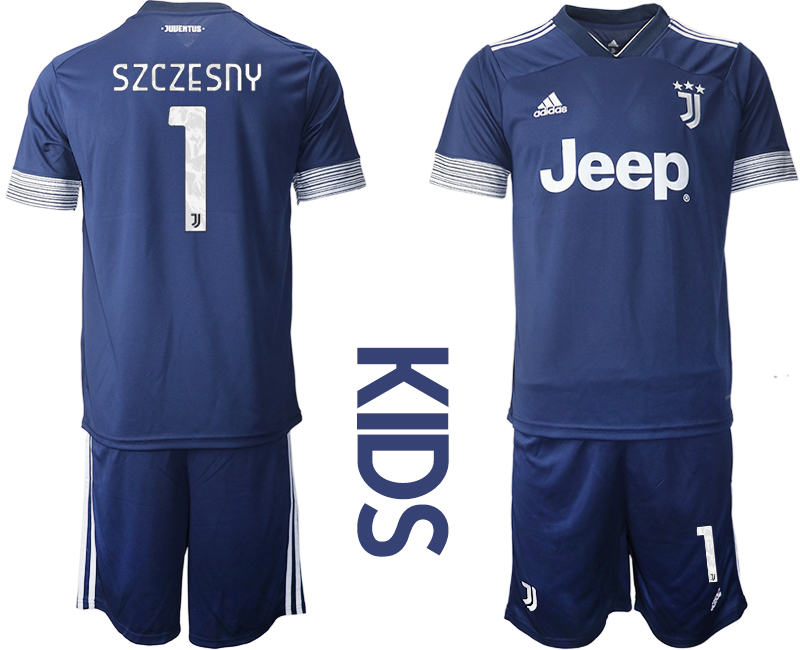 Youth 2020-2021 club Juventus away blue #1 Soccer Jerseys->juventus jersey->Soccer Club Jersey